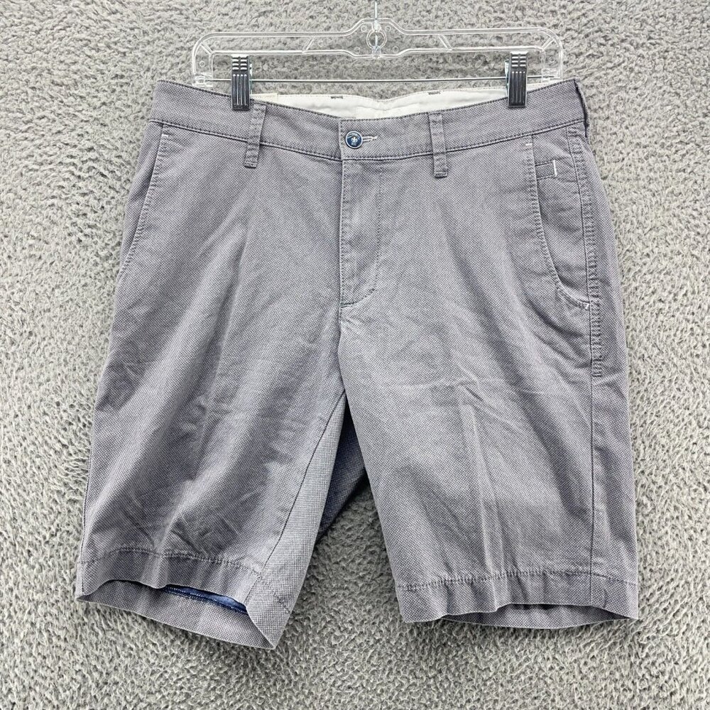 Brax‎ Bellevill Shorts Mens 32 Gray Flat 9" Inseam New